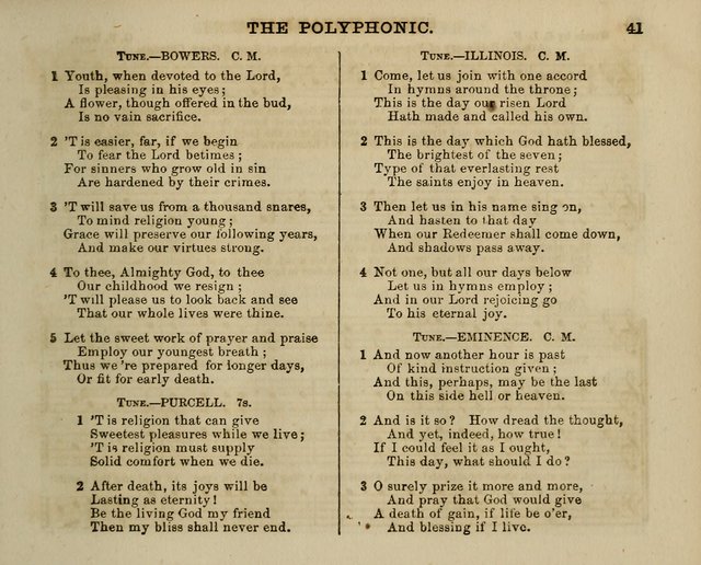 The Polyphonic; or Juvenile Choralist; containing a great variety of music and hymns, both new & old, designed for schools and youth page 40