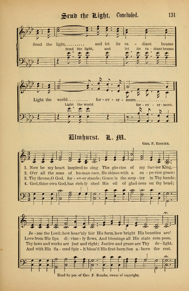 The Peacemaker: a collection of sacred songs and hymns for use in all services of the church, Sunday-school, home circle, and all kinds of evangelistic work page 131