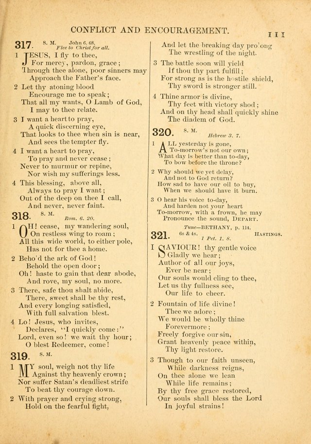 The Primitive Baptist Hymnal: a choice collection of hymns and tunes of early and late composition page 111