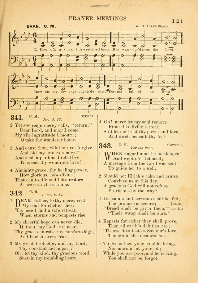 The Primitive Baptist Hymnal: a choice collection of hymns and tunes of early and late composition page 121