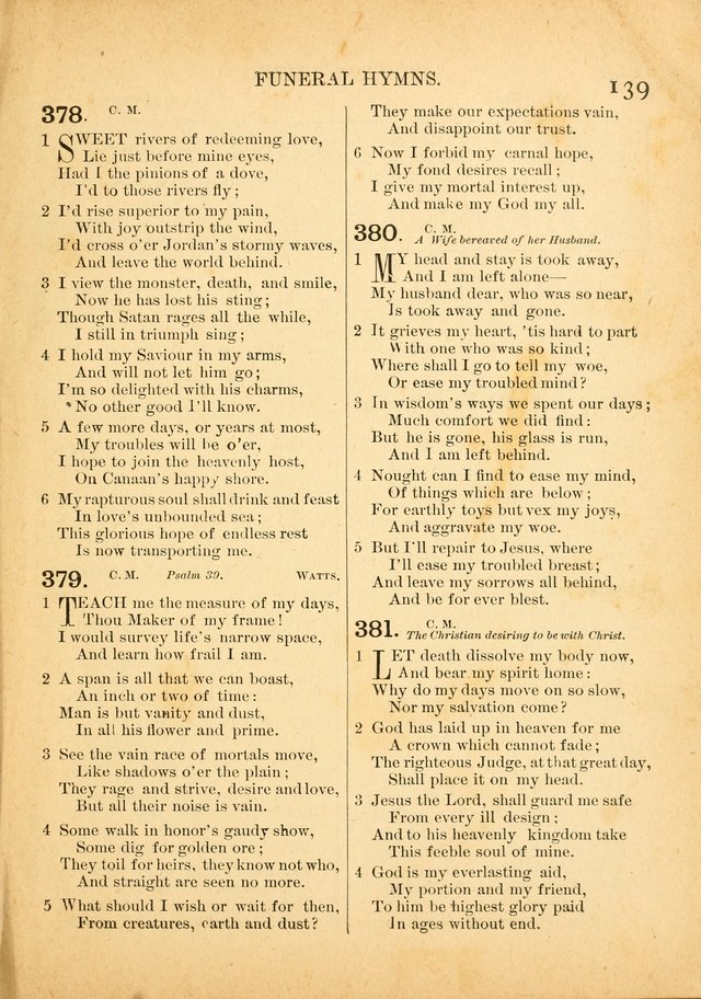 The Primitive Baptist Hymnal: a choice collection of hymns and tunes of early and late composition page 139