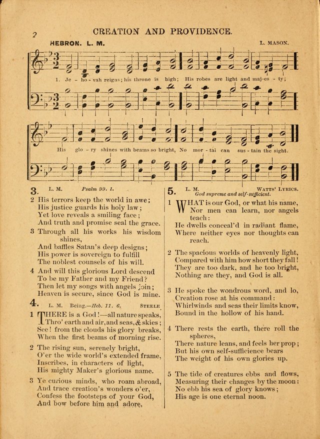 The Primitive Baptist Hymnal: a choice collection of hymns and tunes of early and late composition page 2