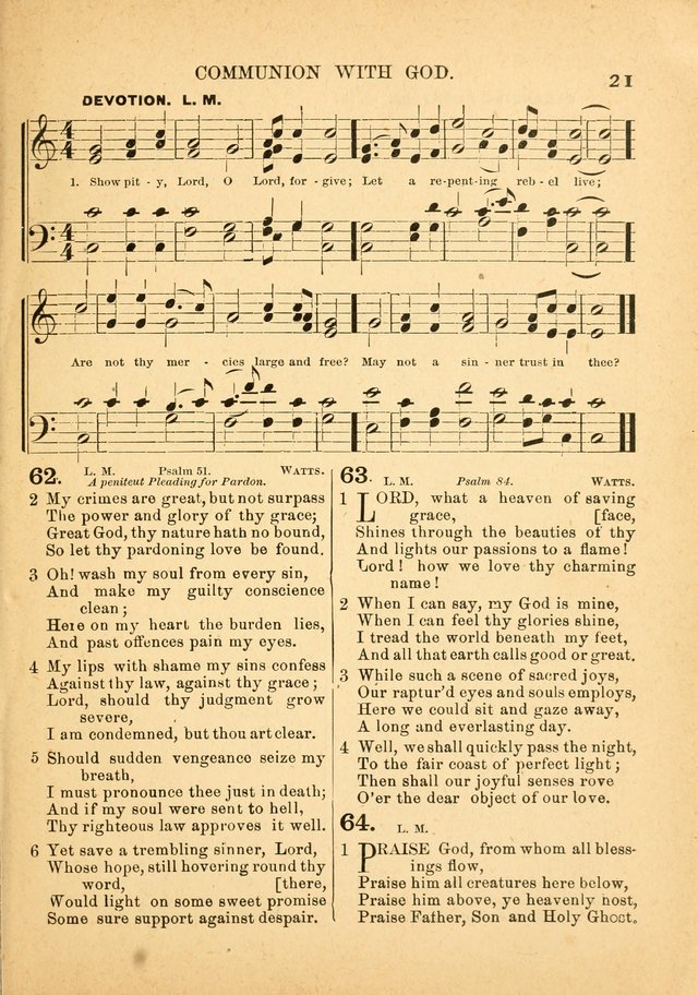 The Primitive Baptist Hymnal: a choice collection of hymns and tunes of early and late composition page 21