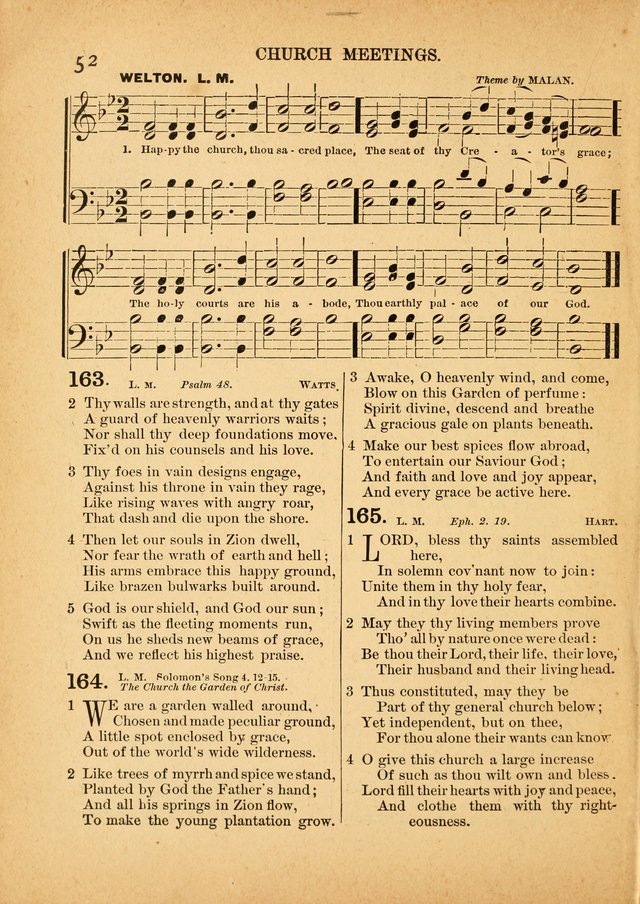 The Primitive Baptist Hymnal: a choice collection of hymns and tunes of early and late composition page 52