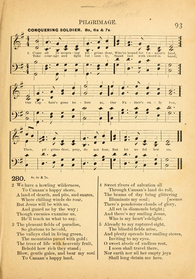 The Primitive Baptist Hymnal: a choice collection of hymns and tunes of early and late composition page 93