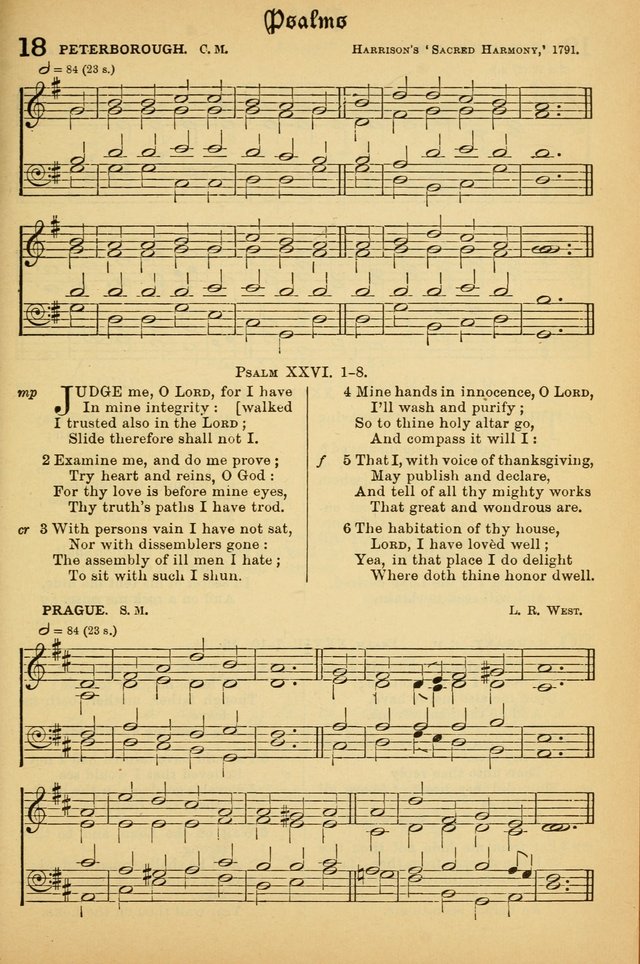 The Presbyterian Book of Praise: approved and commended by the General Assembly of the Presbyterian Church in Canada; With tunes; Part I. Selections from the Psalter. Part II. The Hymnal, rev, and en. page 19