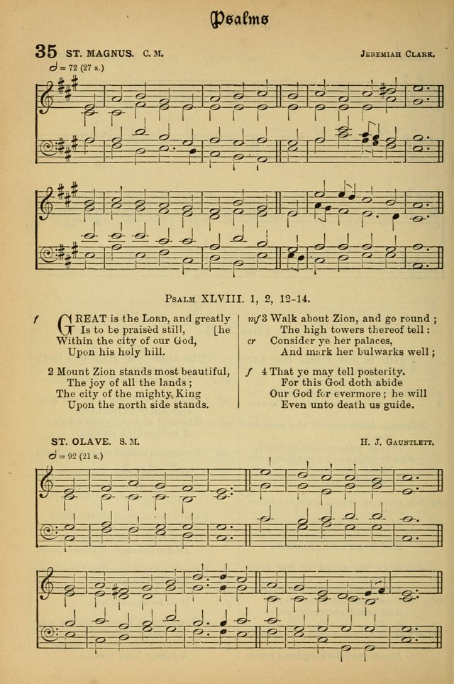 The Presbyterian Book of Praise: approved and commended by the General Assembly of the Presbyterian Church in Canada; With tunes; Part I. Selections from the Psalter. Part II. The Hymnal, rev, and en. page 36