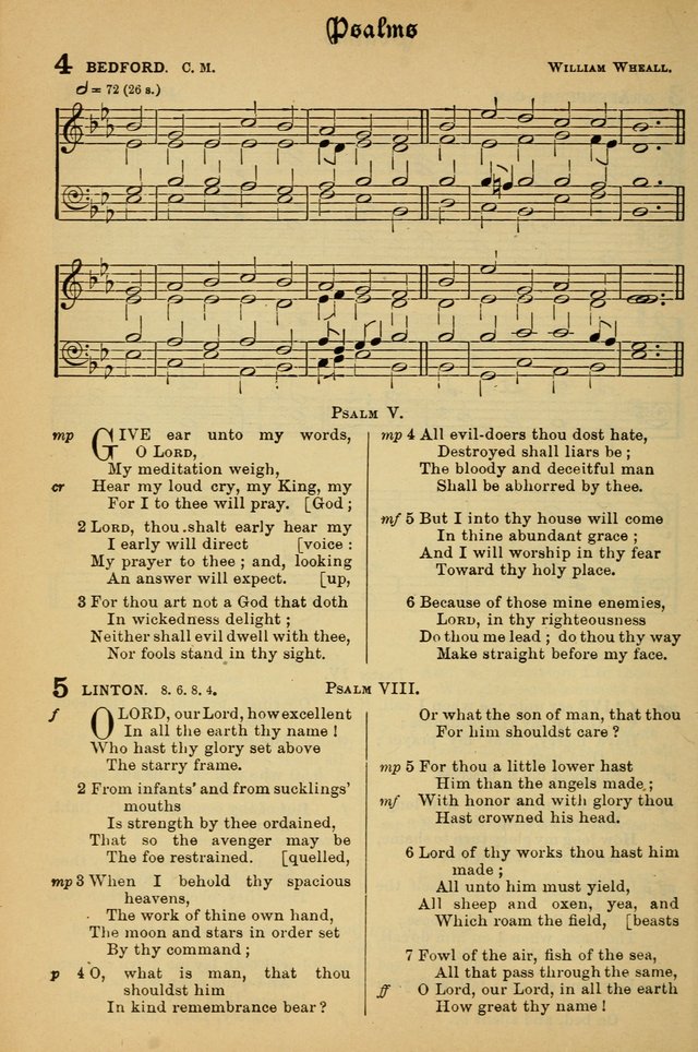 The Presbyterian Book of Praise: approved and commended by the General Assembly of the Presbyterian Church in Canada; With tunes; Part I. Selections from the Psalter. Part II. The Hymnal, rev, and en. page 4