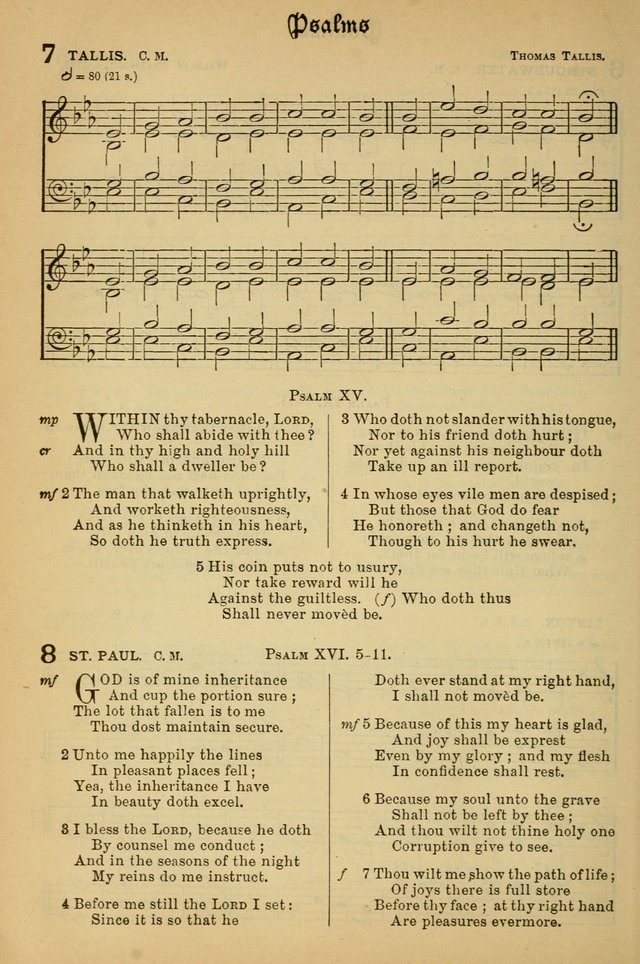 The Presbyterian Book of Praise: approved and commended by the General Assembly of the Presbyterian Church in Canada; With tunes; Part I. Selections from the Psalter. Part II. The Hymnal, rev, and en. page 6