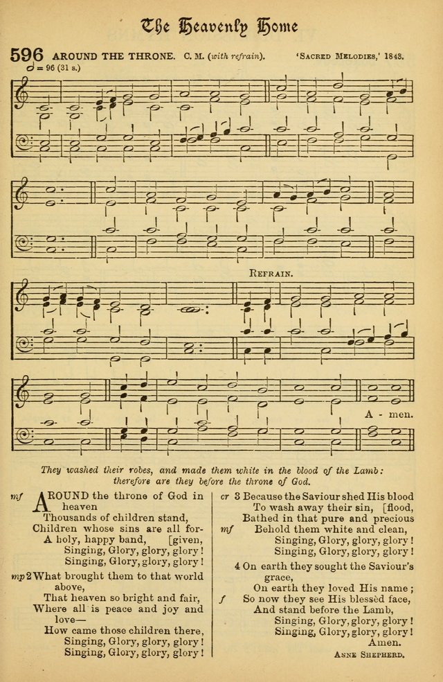 The Presbyterian Book of Praise: approved and commended by the General Assembly of the Presbyterian Church in Canada; With tunes; Part I. Selections from the Psalter. Part II. The Hymnal, rev, and en. page 793