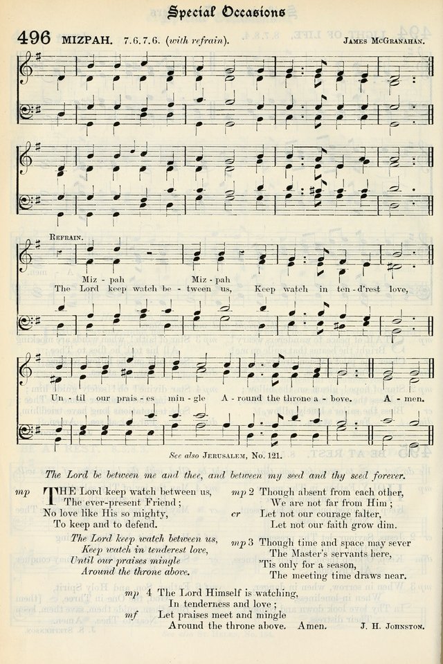 The Presbyterian Book of Praise: approved and commended by the General Assembly of the Presbyterian Church in Canada, with Tunes page 588