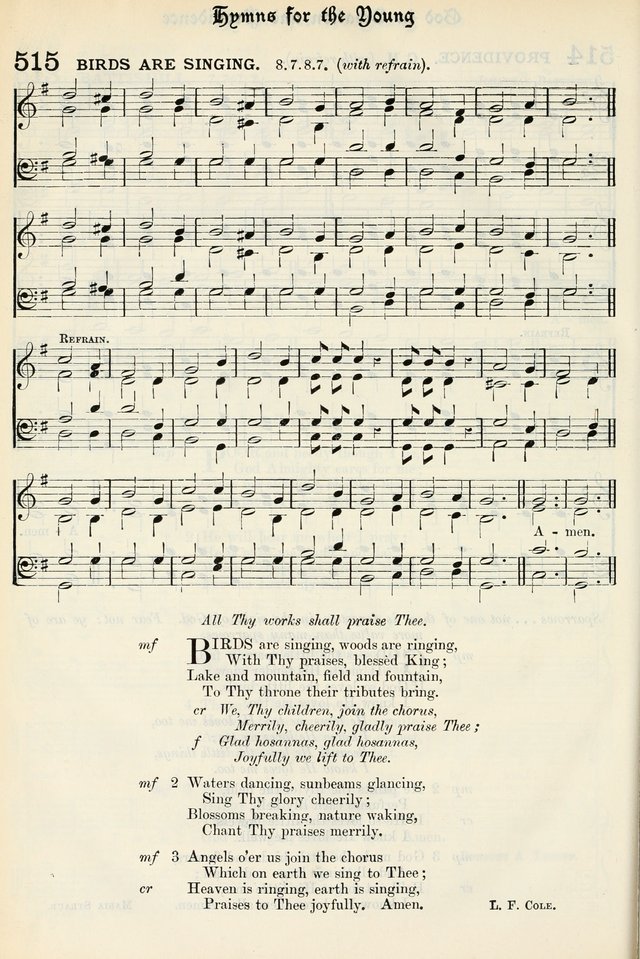 The Presbyterian Book of Praise: approved and commended by the General Assembly of the Presbyterian Church in Canada, with Tunes page 608