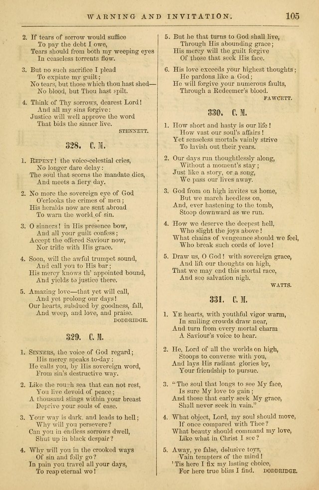 Plymouth Collection of Hymns and Tunes; for the use of Christian Congregations page 124