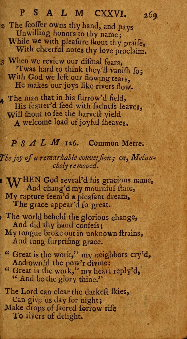 Psalms, carefully suited to the Christian worship in the United States of America: being an improvement of the old version of the Psalms of David ; allowed by the reverend Synod of New York and Philad page 271