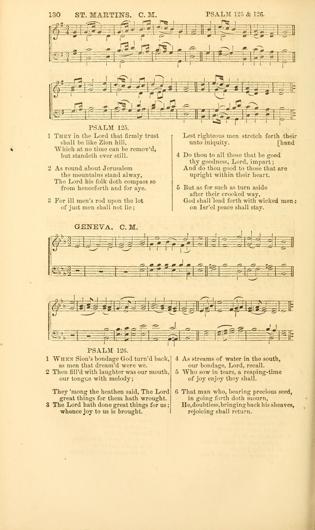 The Psalms of David: with a selection of standard music appropriately arranged according to sentiment of each Psalm or portion of Psalm (8th ed.) page 130