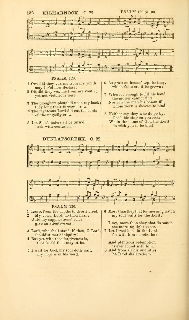 The Psalms of David: with a selection of standard music appropriately arranged according to sentiment of each Psalm or portion of Psalm (8th ed.) page 132