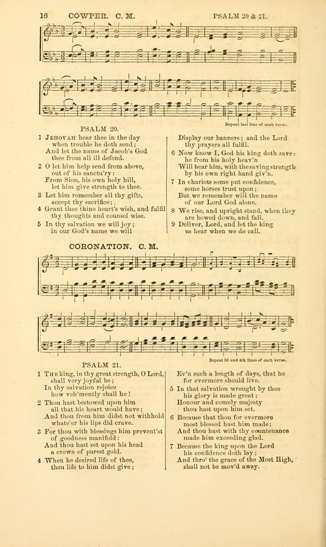 The Psalms of David: with a selection of standard music appropriately arranged according to sentiment of each Psalm or portion of Psalm (8th ed.) page 16
