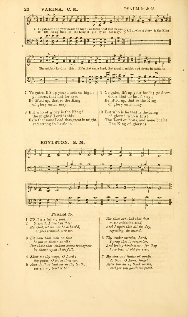 The Psalms of David: with a selection of standard music appropriately arranged according to sentiment of each Psalm or portion of Psalm (8th ed.) page 20