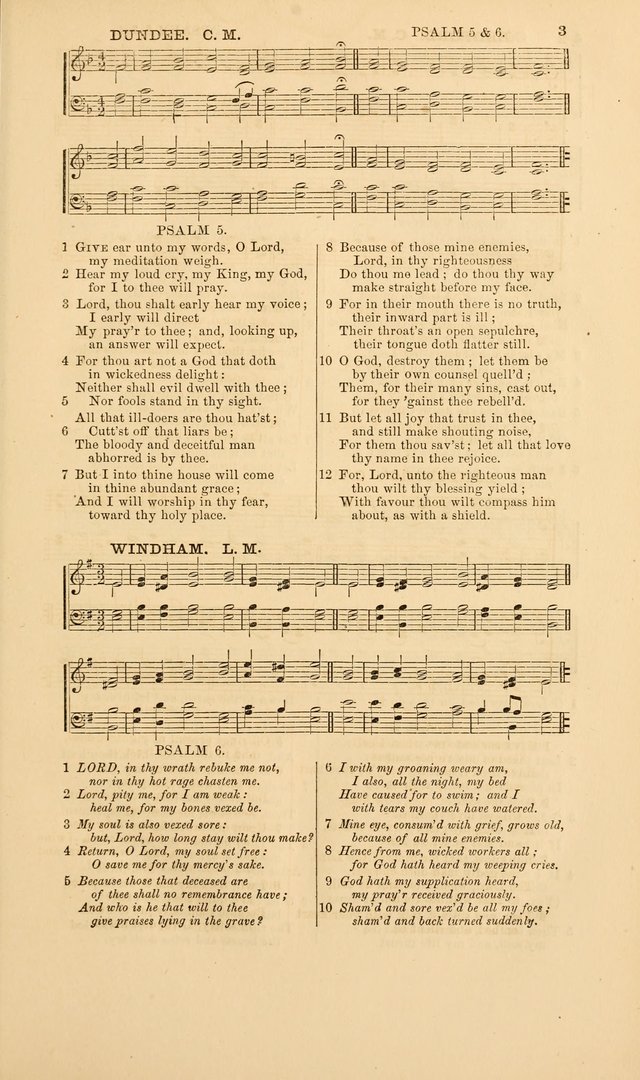 The Psalms of David: with a selection of standard music appropriately arranged according to sentiment of each Psalm or portion of Psalm (8th ed.) page 3