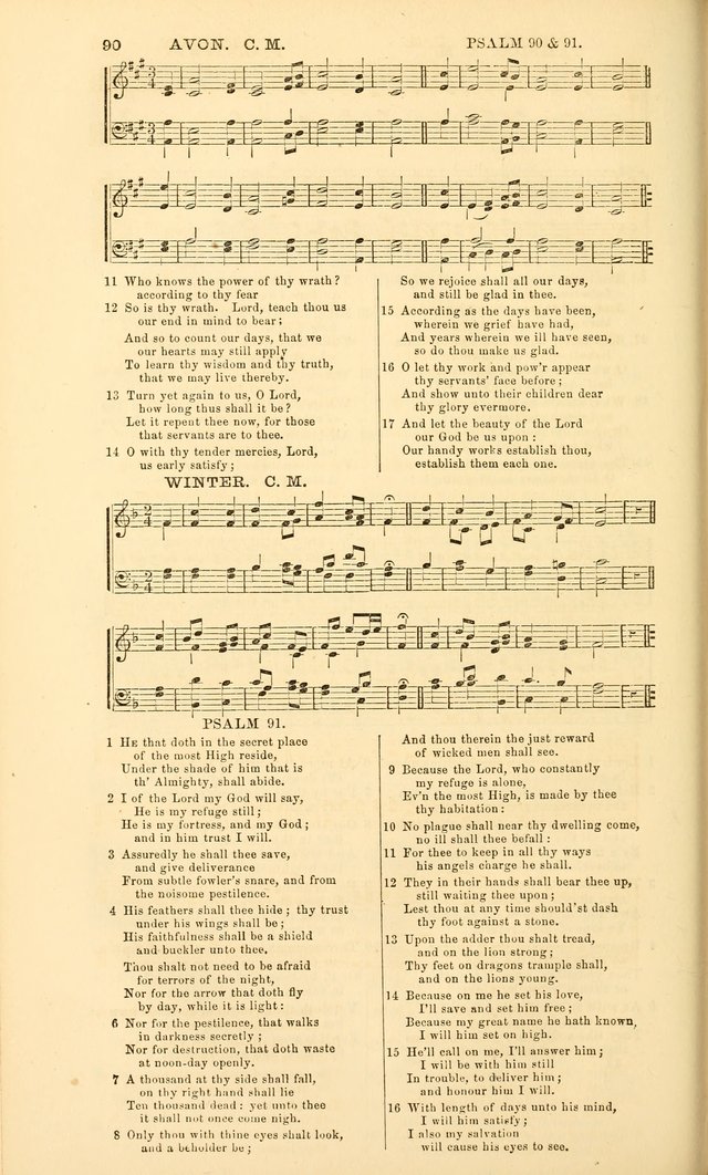 The Psalms of David: with a selection of standard music appropriately arranged according to sentiment of each Psalm or portion of Psalm (8th ed.) page 90