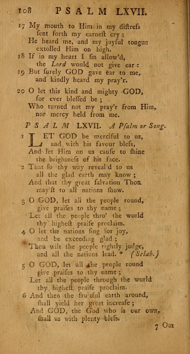 The Psalms Hymns and Spiritual Songs of the Old and New Testament, faithfully translated into English Metre: being the New-England Psalm-Book, revised and improved... (2nd ed.) page 108