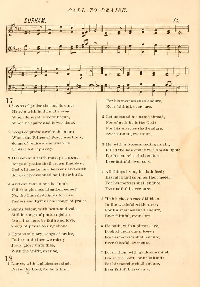 The Presbyterian Hymnal page 14