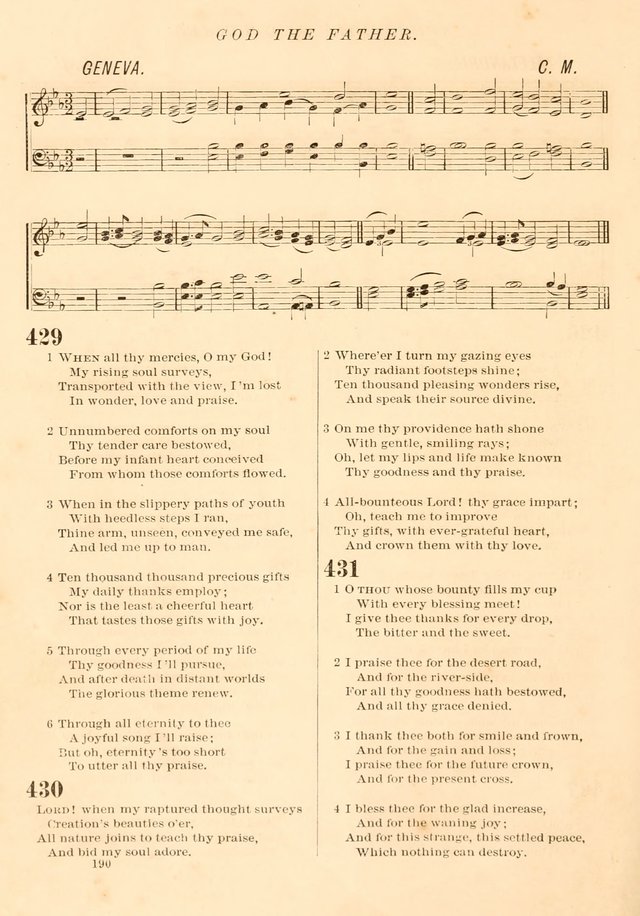The Presbyterian Hymnal page 190