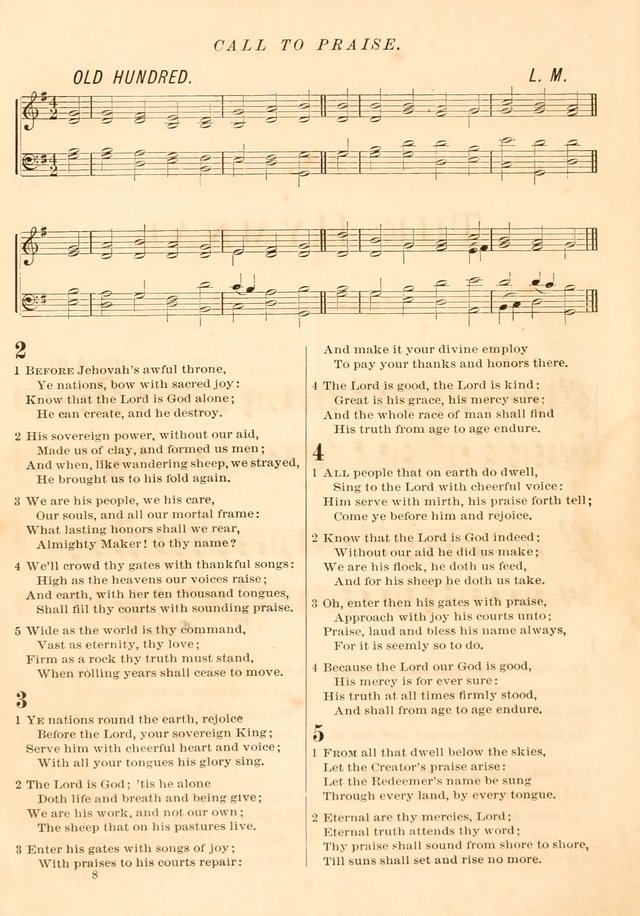 The Presbyterian Hymnal page 8
