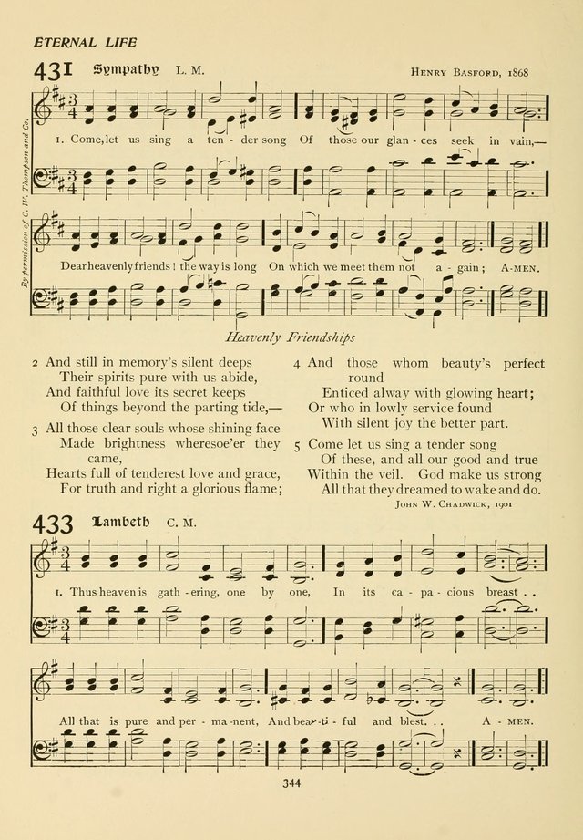 The Pilgrim Hymnal page 344