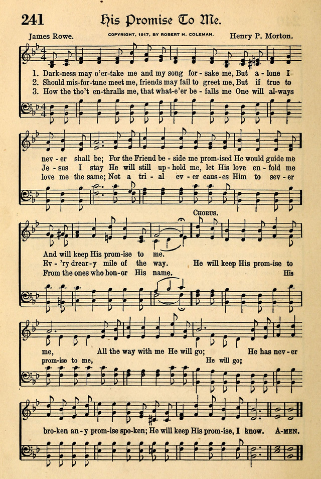 The Popular Hymnal page 198