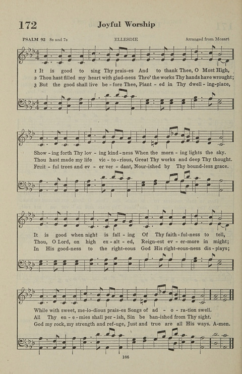 The Psalter Hymnal: The Psalms and Selected Hymns page 166