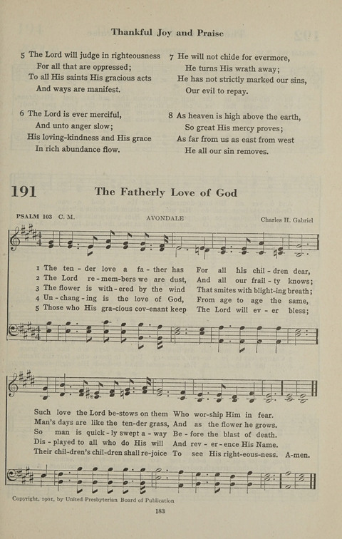 The Psalter Hymnal: The Psalms and Selected Hymns page 183