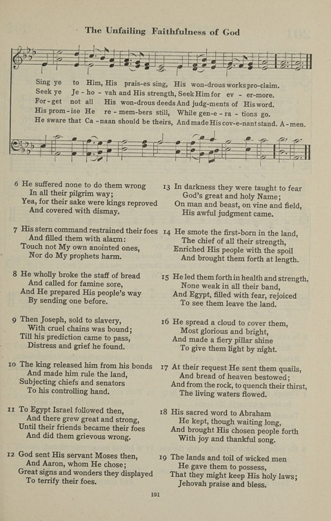 The Psalter Hymnal: The Psalms and Selected Hymns page 191