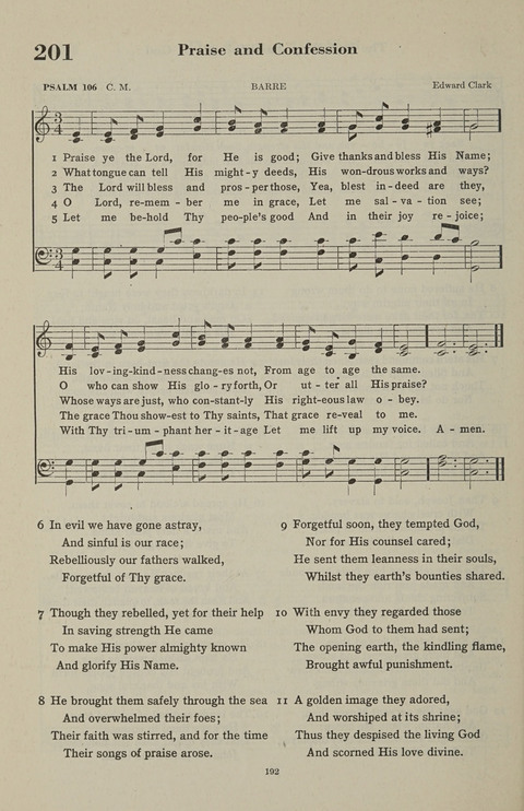 The Psalter Hymnal: The Psalms and Selected Hymns page 192