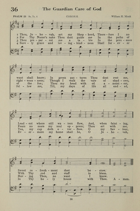 The Psalter Hymnal: The Psalms and Selected Hymns page 36