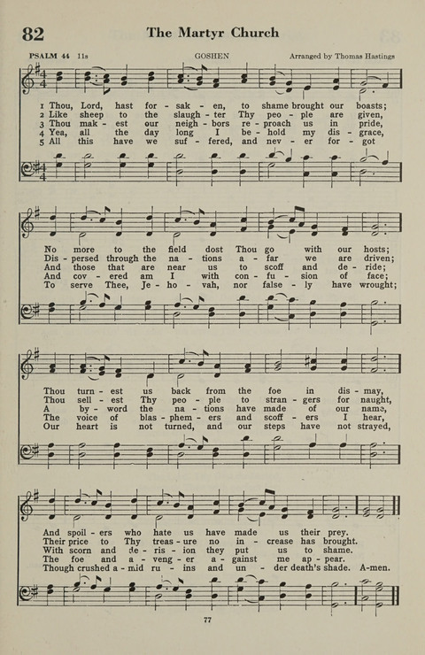 The Psalter Hymnal: The Psalms and Selected Hymns page 77