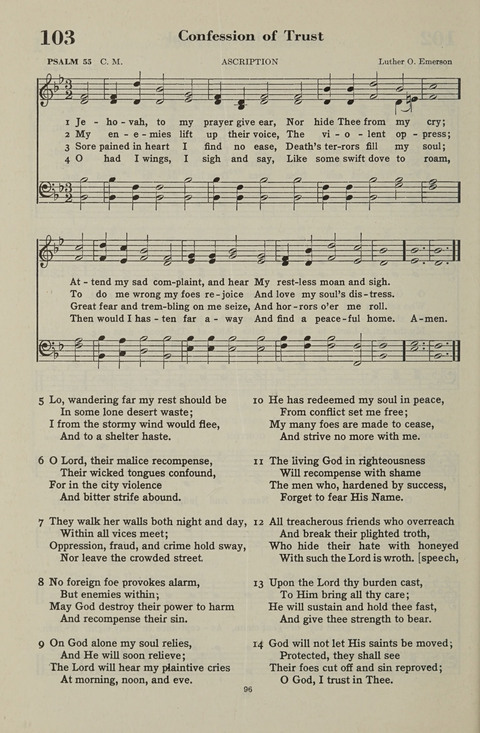 The Psalter Hymnal: The Psalms and Selected Hymns page 96