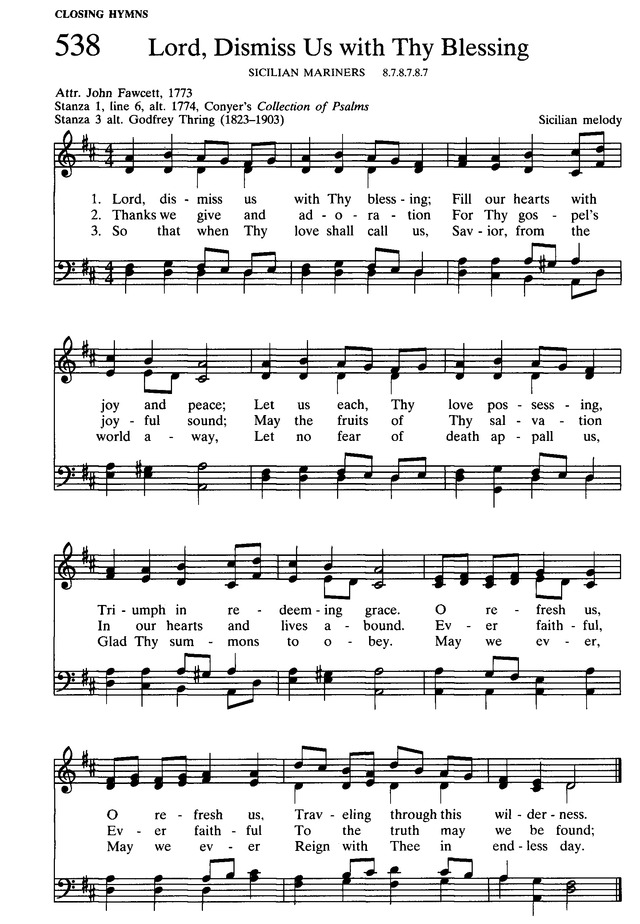 The Presbyterian Hymnal: hymns, psalms, and spiritual songs page 586