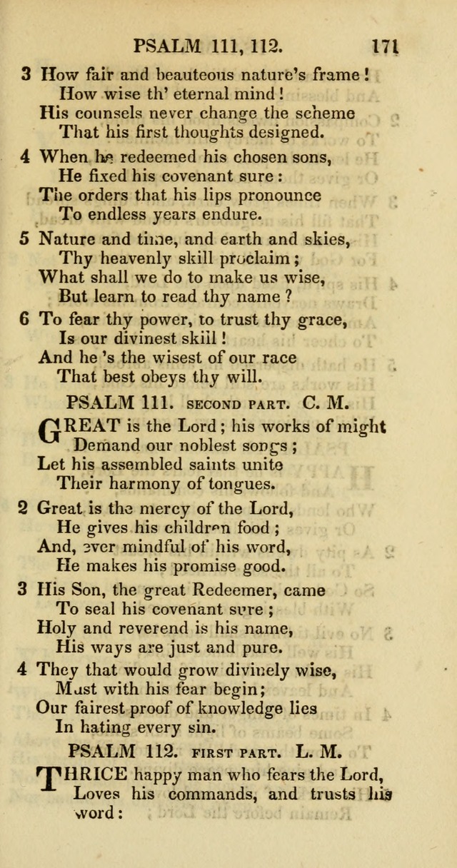 Psalms and Hymns Adapted to Public Worship, and Approved by the General Assembly of the Presbyterian Church in the United States of America page 173