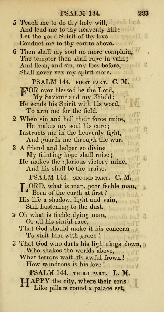 Psalms and Hymns Adapted to Public Worship, and Approved by the General Assembly of the Presbyterian Church in the United States of America page 225