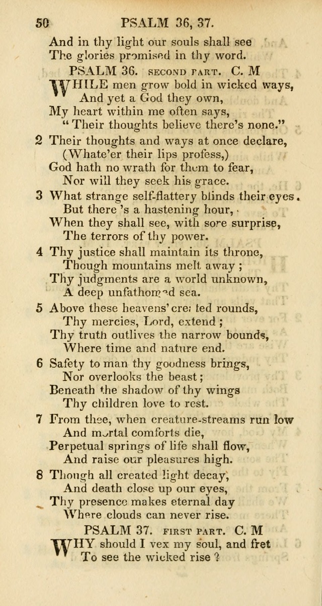 Psalms and Hymns Adapted to Public Worship, and Approved by the General Assembly of the Presbyterian Church in the United States of America page 50