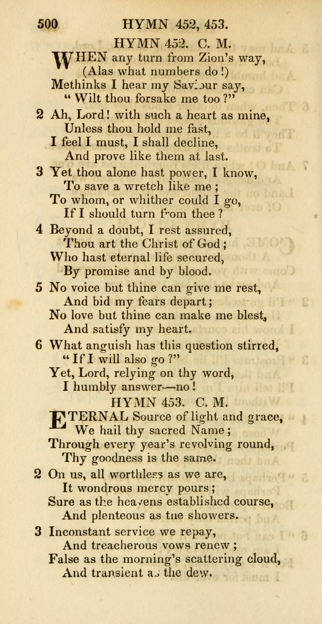 Psalms and Hymns Adapted to Public Worship, and Approved by the General Assembly of the Presbyterian Church in the United States of America page 502