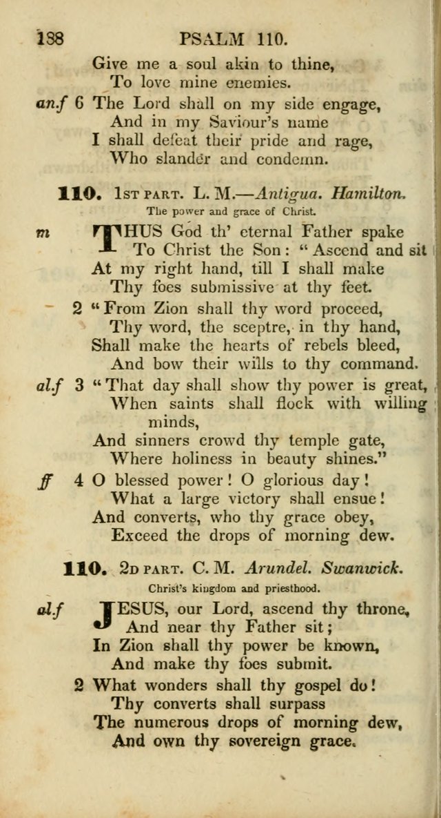Psalms and Hymns, Adapted to Public Worship: and approved by the General Assembly of the Presbyterian Church in the United States of America: the latter being arranged according to subjects... page 188