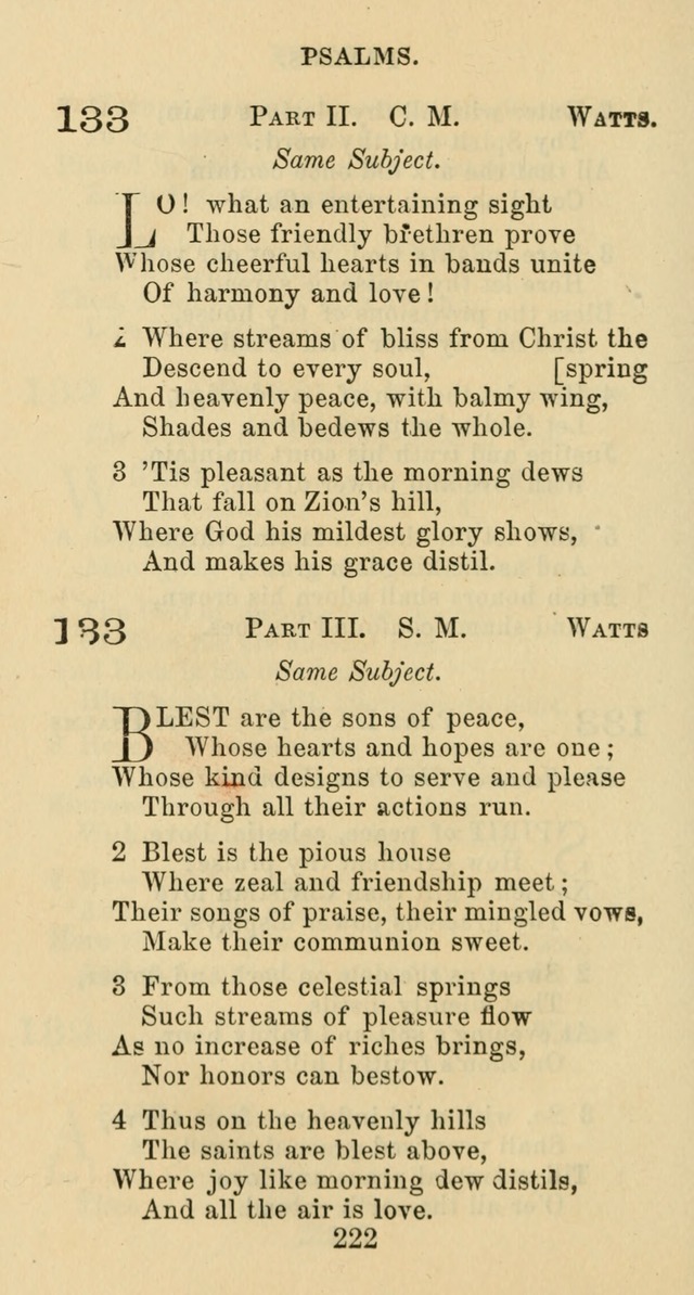 Psalms and Hymns: adapted to social, private and public worship in the Cumberland Presbyterian Chruch page 222