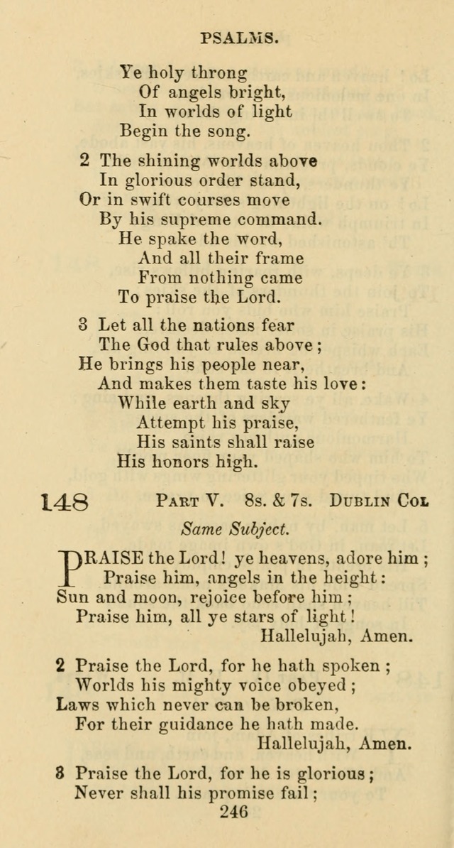 Psalms and Hymns: adapted to social, private and public worship in the Cumberland Presbyterian Chruch page 246
