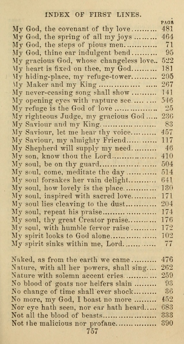 Psalms and Hymns: adapted to social, private and public worship in the Cumberland Presbyterian Chruch page 757