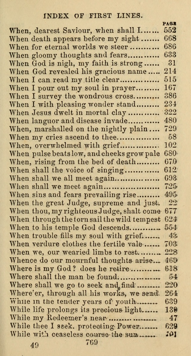 Psalms and Hymns: adapted to social, private and public worship in the Cumberland Presbyterian Chruch page 769