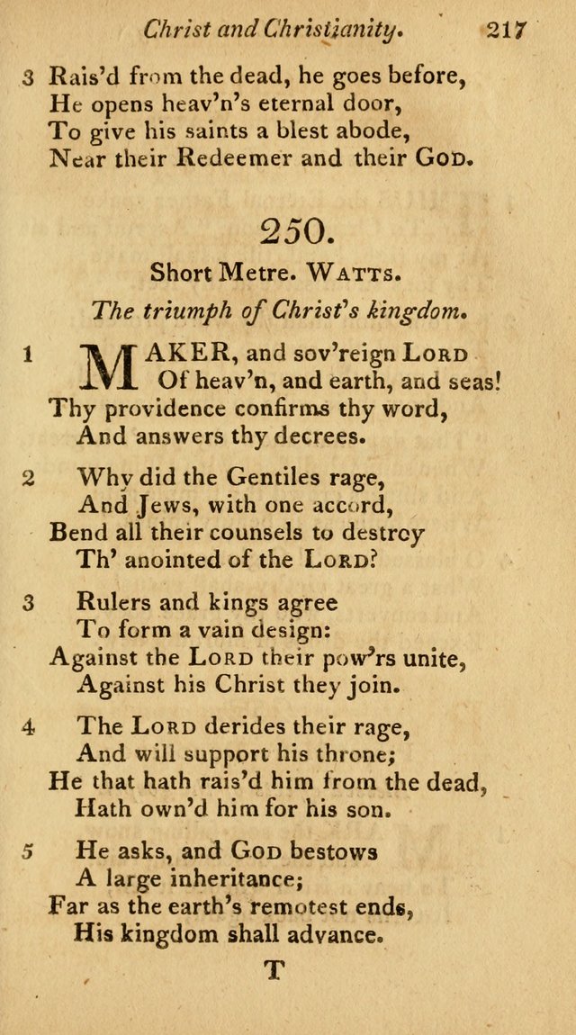The Philadelphia Hymn Book; or, a selection of sacred poetry, consisting of psalms and hymns from Watts...and others, adapted to public and private devotion page 250