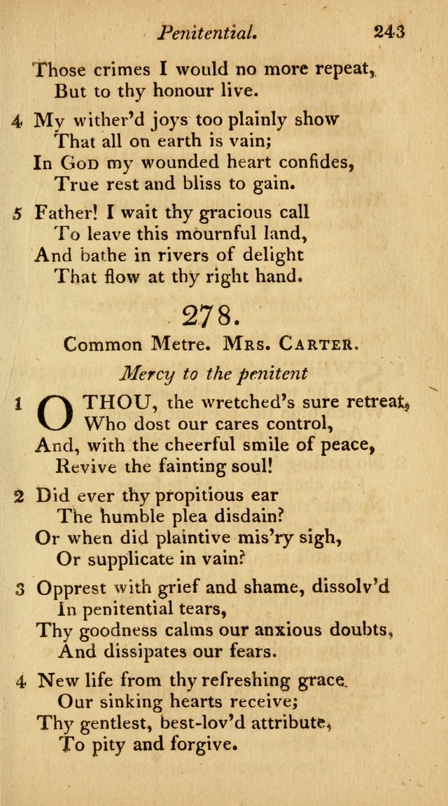 The Philadelphia Hymn Book; or, a selection of sacred poetry, consisting of psalms and hymns from Watts...and others, adapted to public and private devotion page 276