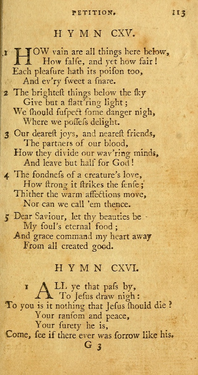 A Pocket hymn book, designed as a constant companion for the pious: collected from various authors page 120